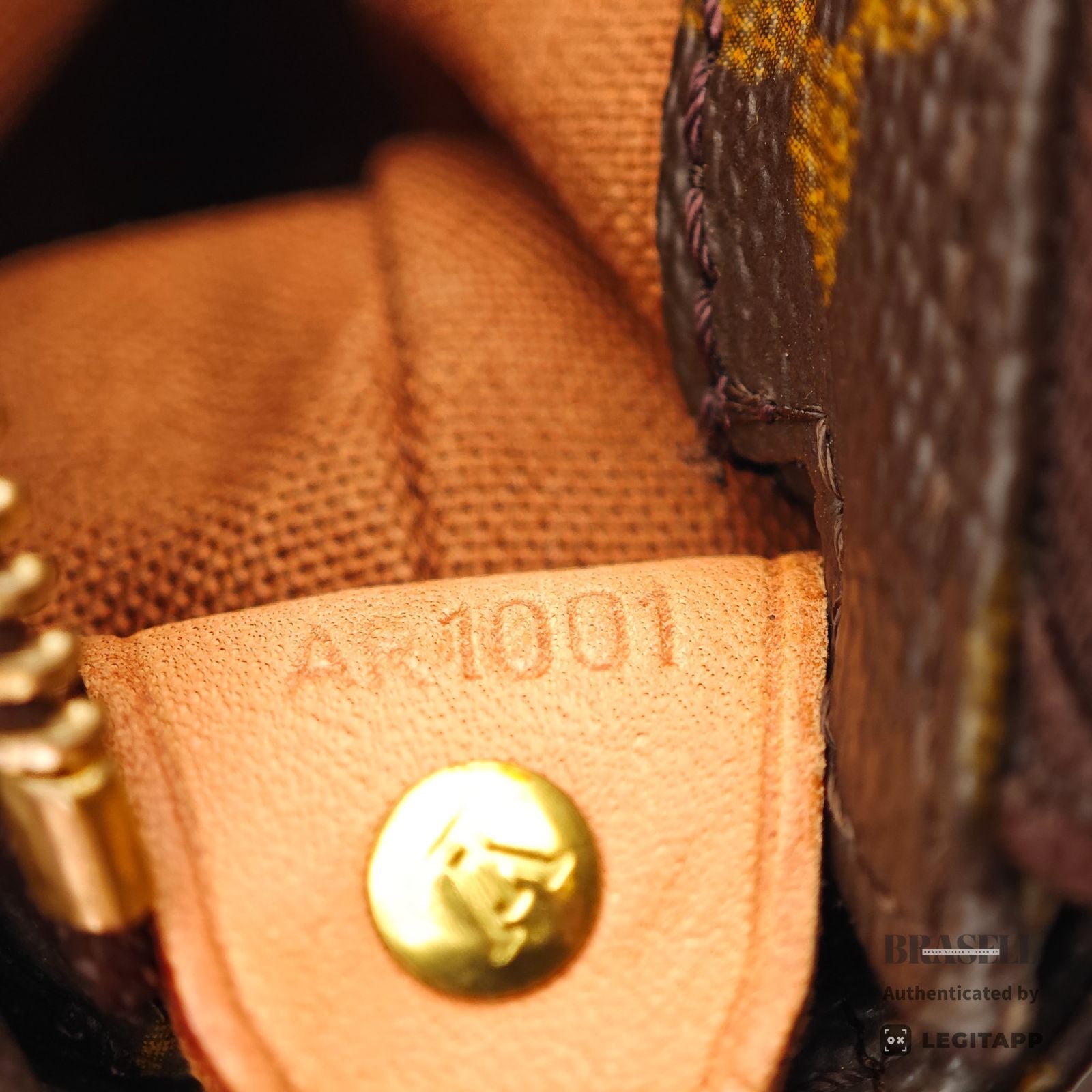 LOUIS VUITTON Monogram Cabas Mezzo M51151 Tote Bag Brown【ImportFeeFREE】