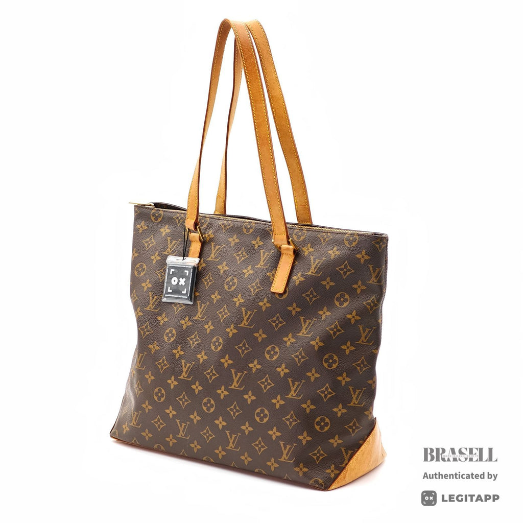 LOUIS VUITTON Monogram Cabas Mezzo M51151 Tote Bag Brown【ImportFeeFREE】