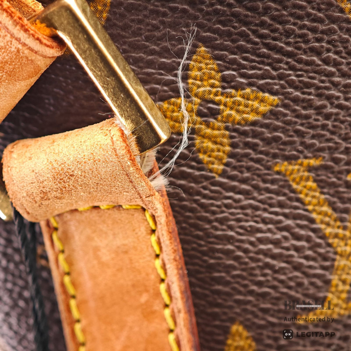LOUIS VUITTON Monogram Cabas Mezzo M51151 Tote Bag Brown【ImportFeeFREE】