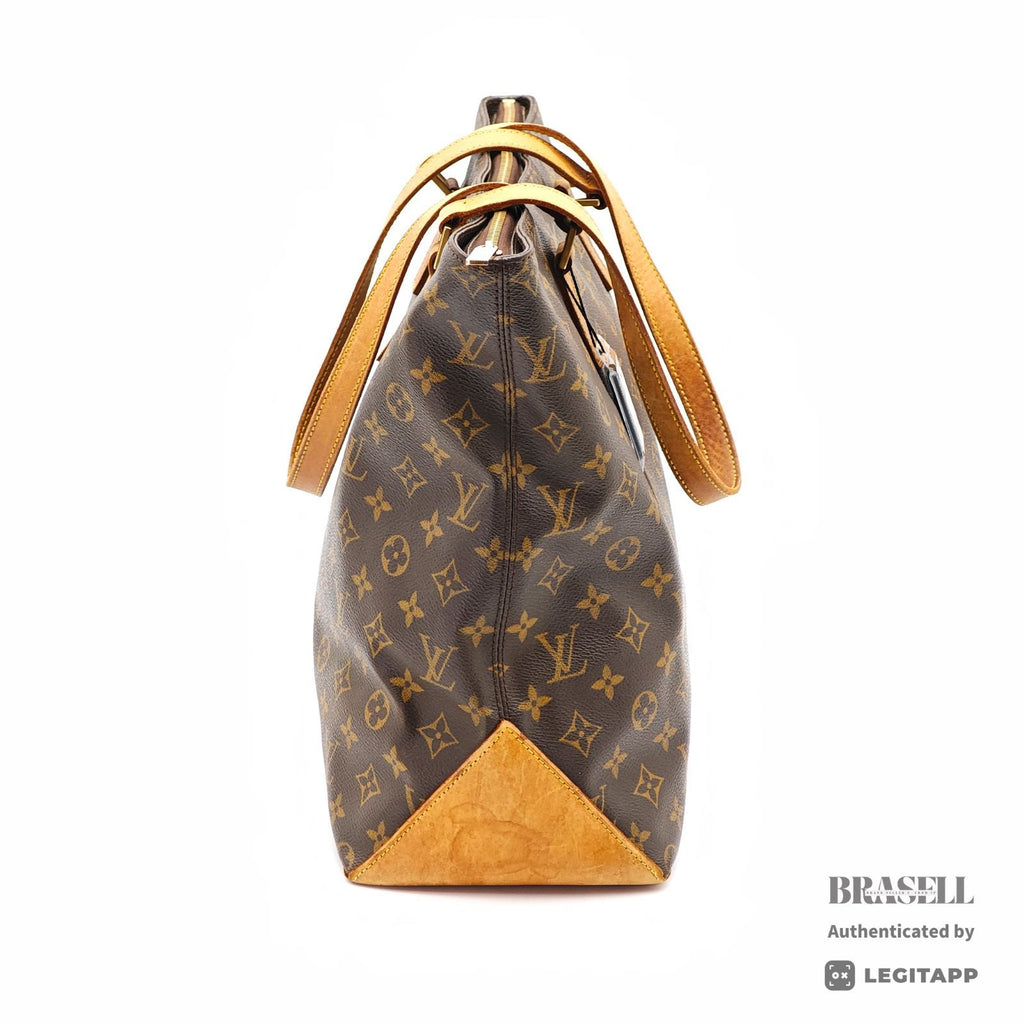 LOUIS VUITTON Monogram Cabas Mezzo M51151 Tote Bag Brown【ImportFeeFREE】
