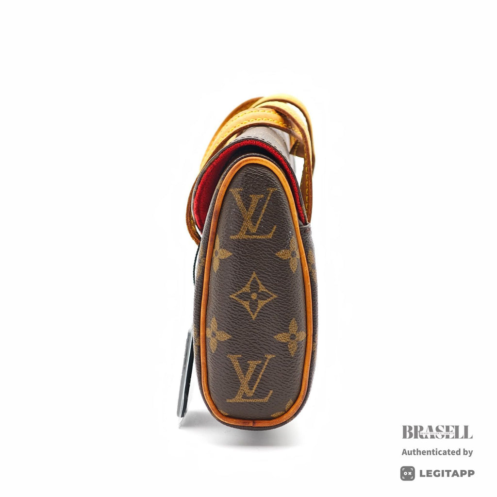 LOUIS VUITTON Monogram Sonatine M51902 Handbag Brown【ImportFeeFREE】
