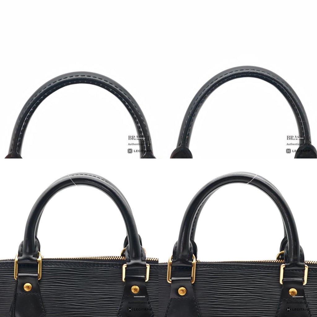LOUIS VUITTON Epi Electric Alma PM M40302 Handbag Black Unisex【ImportFeeFREE】