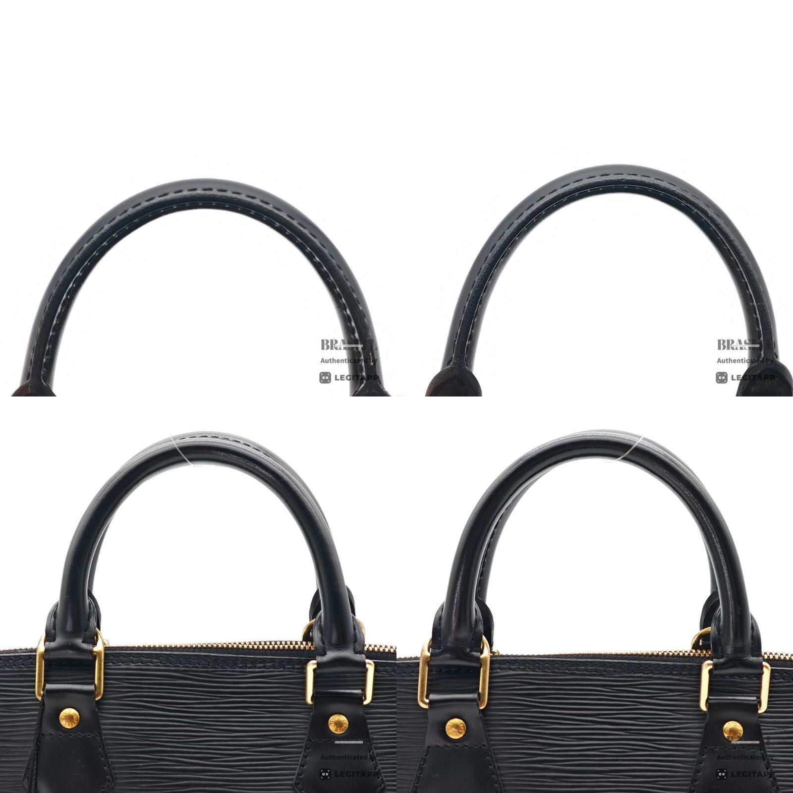 LOUIS VUITTON Epi Electric Alma PM M40302 Handbag Black Unisex【ImportFeeFREE】