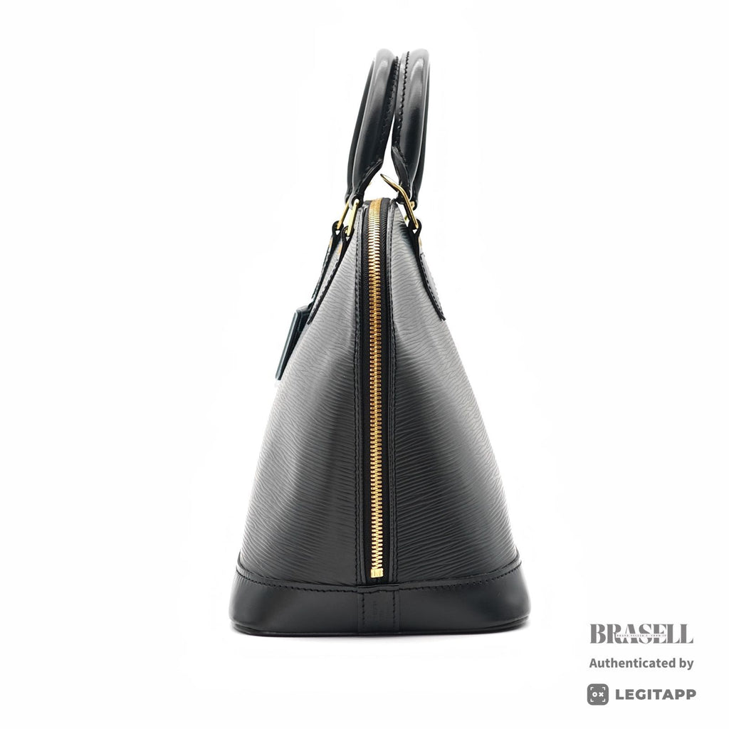 LOUIS VUITTON Epi Electric Alma PM M40302 Handbag Black Unisex【ImportFeeFREE】