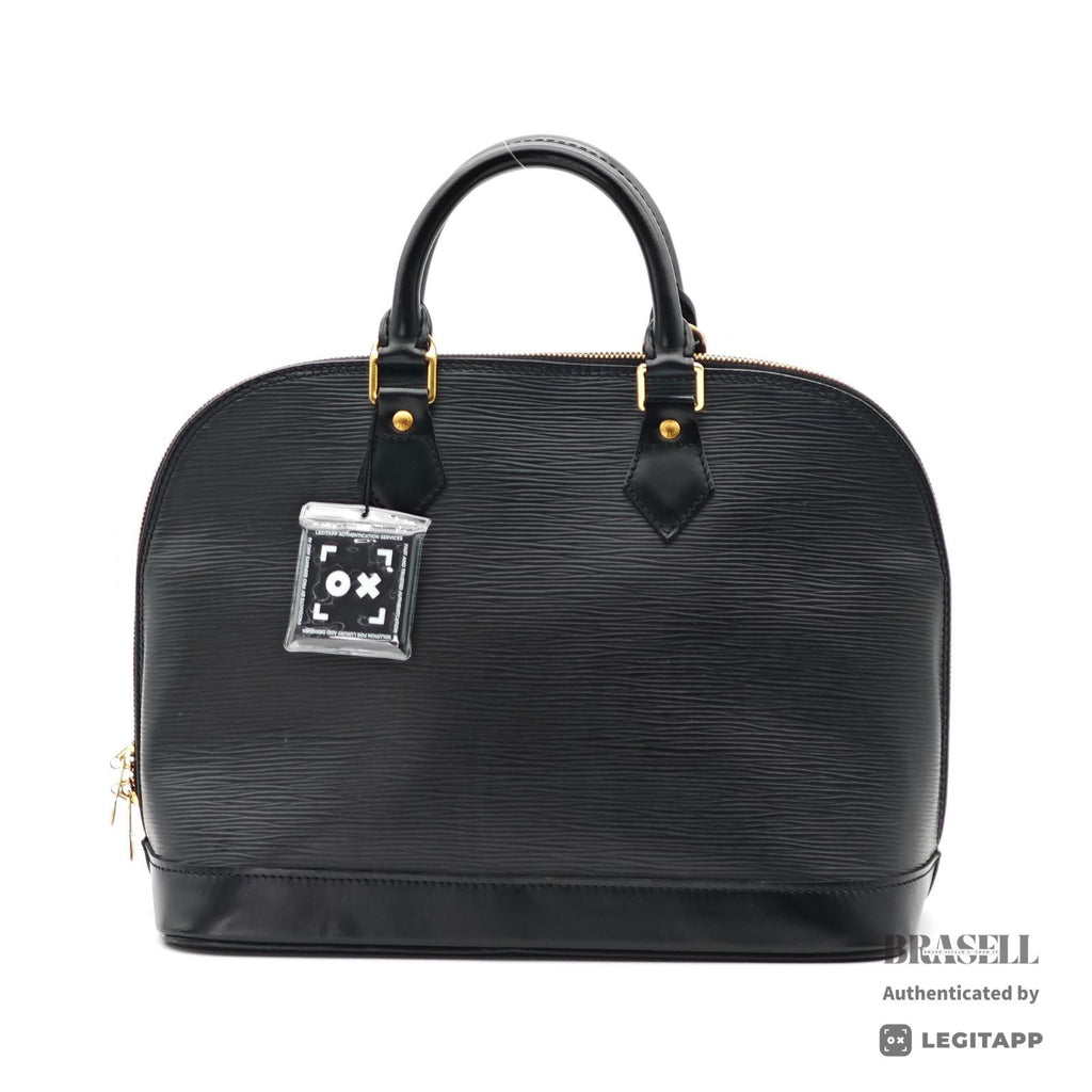 LOUIS VUITTON Epi Electric Alma PM M40302 Handbag Black Unisex【ImportFeeFREE】