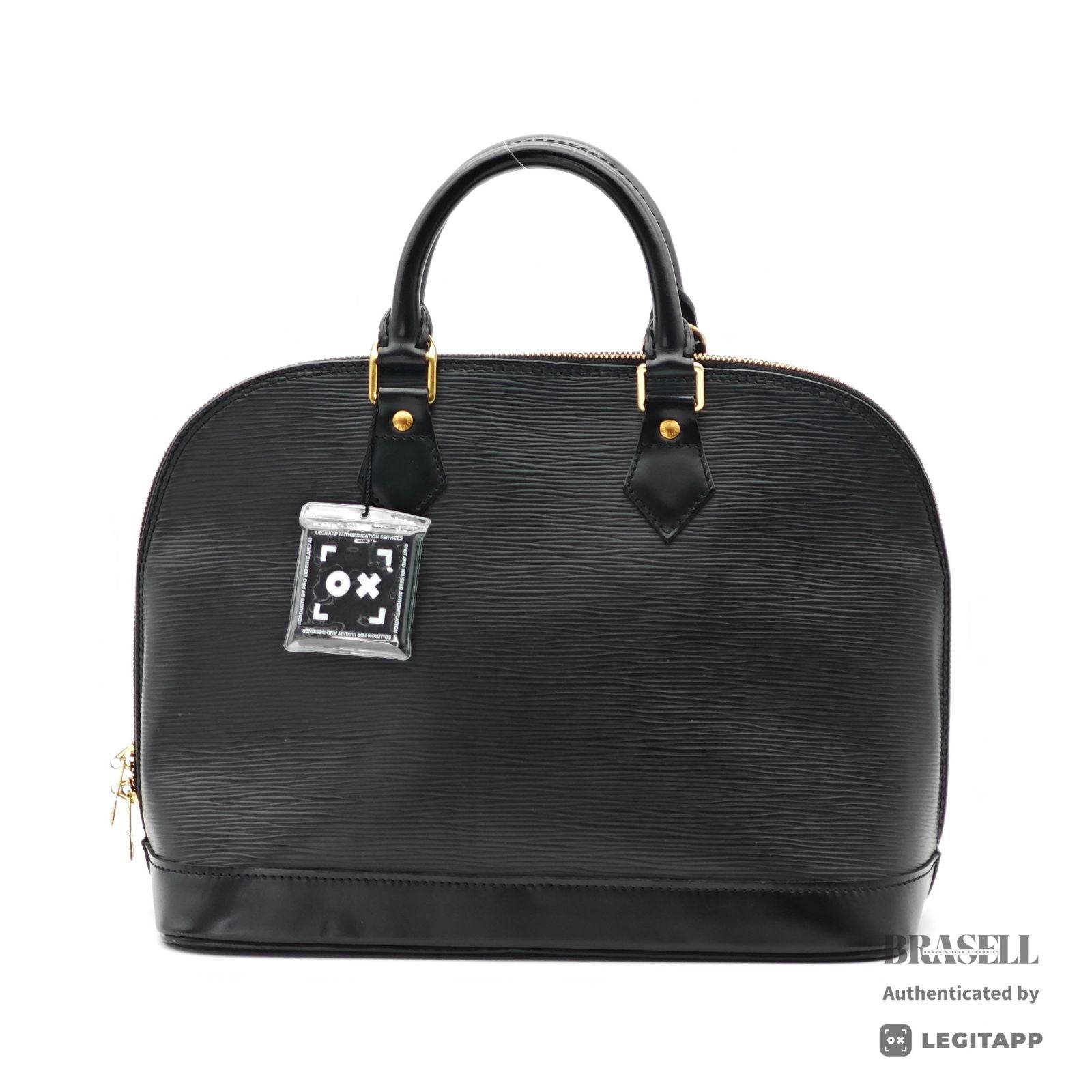 LOUIS VUITTON Epi Electric Alma PM M40302 Handbag Black Unisex【ImportFeeFREE】