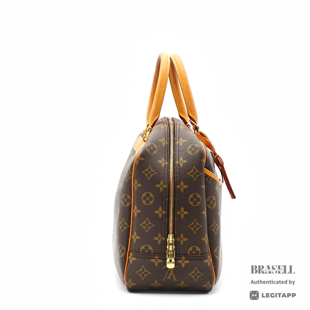 LOUIS VUITTON Monogram Deauville M47270 Handbag Brown Unisex【ImportFeeFREE】