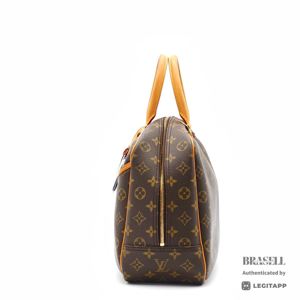 LOUIS VUITTON Monogram Deauville M47270 Handbag Brown Unisex【ImportFeeFREE】