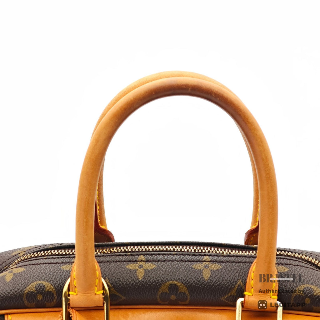 LOUIS VUITTON Monogram Deauville M47270 Handbag Brown Unisex【ImportFeeFREE】