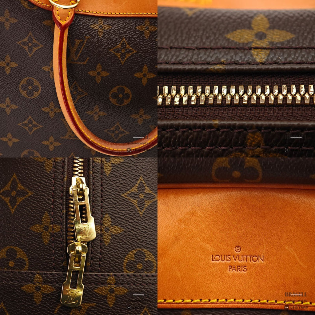 LOUIS VUITTON Monogram Deauville M47270 Handbag Brown Unisex【ImportFeeFREE】