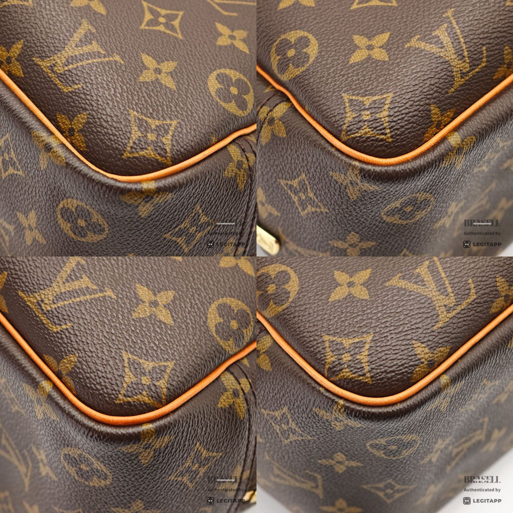 LOUIS VUITTON Monogram Deauville M47270 Handbag Brown Unisex【ImportFeeFREE】