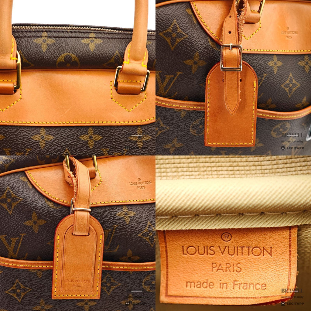 LOUIS VUITTON Monogram Deauville M47270 Handbag Brown Unisex【ImportFeeFREE】