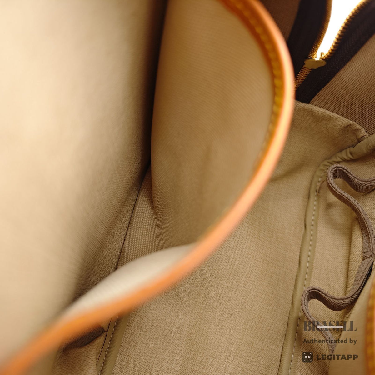 LOUIS VUITTON Monogram Deauville M47270 Handbag Brown Unisex【ImportFeeFREE】