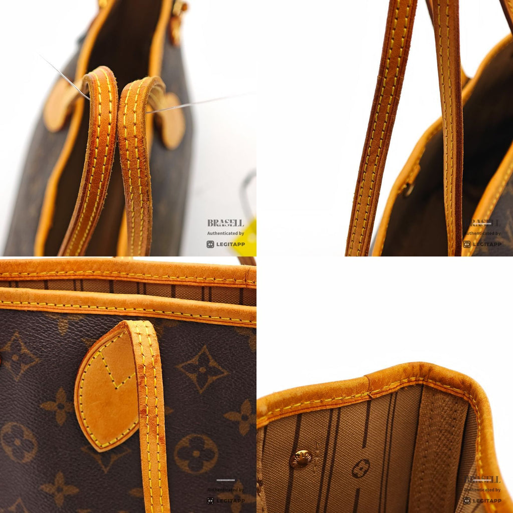 LOUIS VUITTON Neverfull PM Monogram Canvas Tote Bag M40155 BN 【ImportFeeFREE】