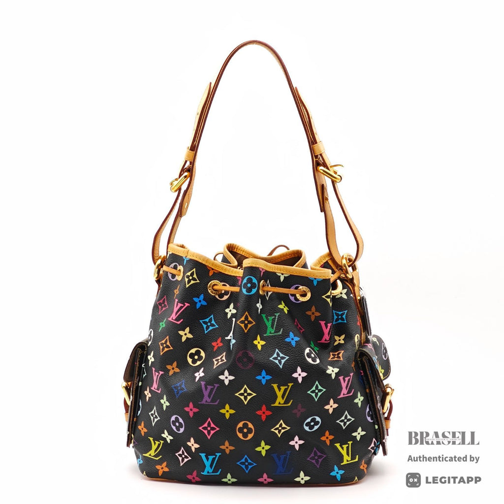 LOUIS VUITTON Multicolor Petit Noe Hand Bag M42230 Monogram 【ImportFeeFREE】