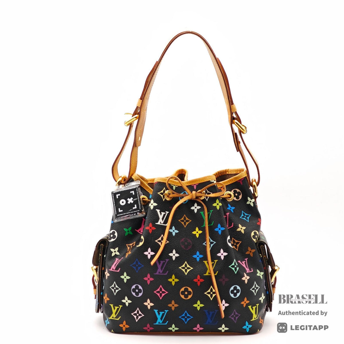 LOUIS VUITTON Multicolor Petit Noe Hand Bag M42230 Monogram 【ImportFeeFREE】