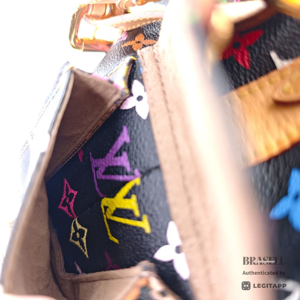 LOUIS VUITTON Multicolor Petit Noe Hand Bag M42230 Monogram 【ImportFeeFREE】