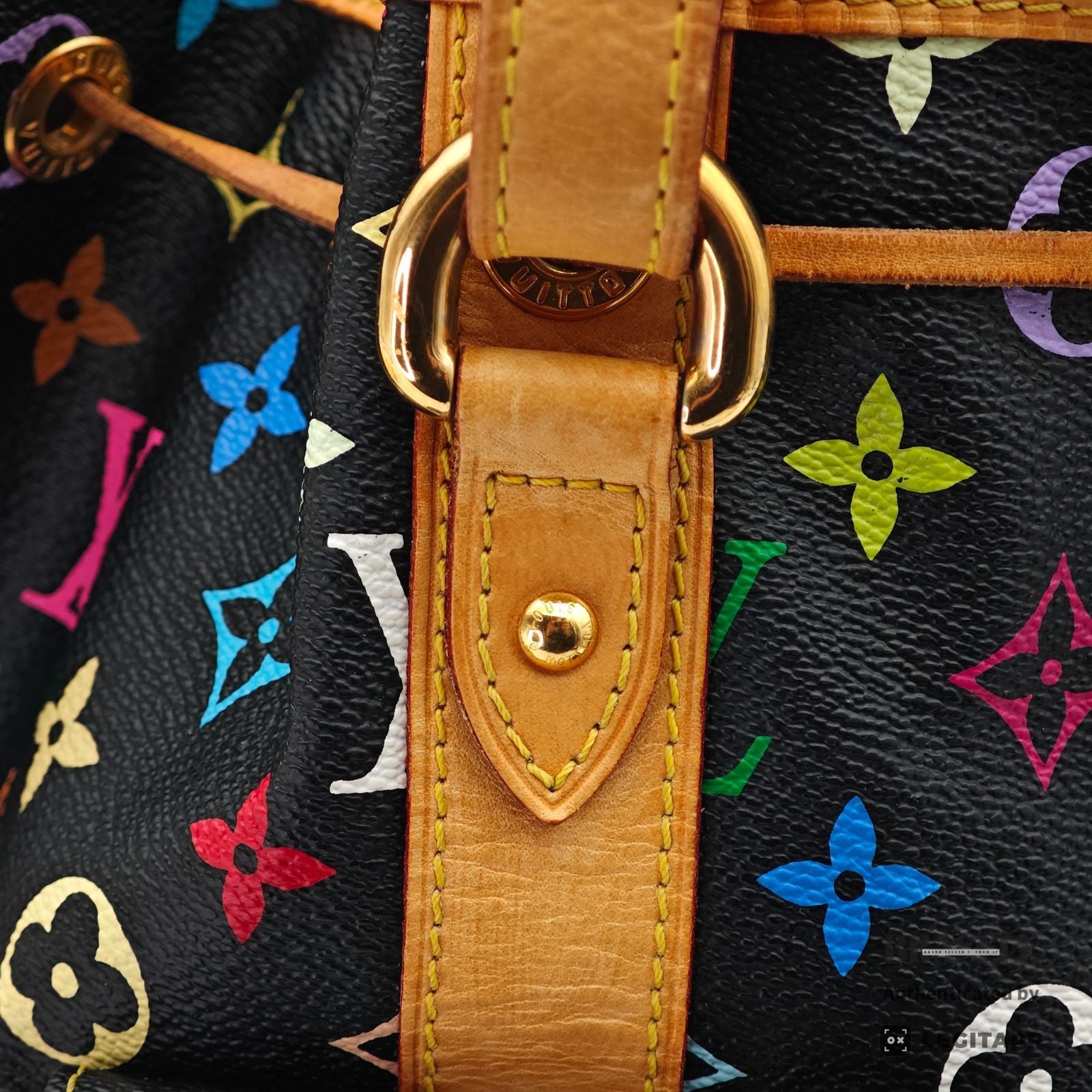 LOUIS VUITTON Multicolor Petit Noe Hand Bag M42230 Monogram 【ImportFeeFREE】