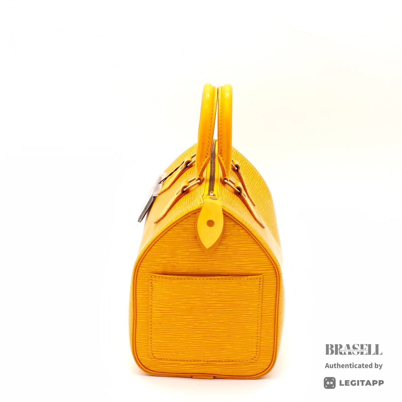 LOUIS VUITTON Epi Speedy 25 M43019 Hand Bag Tassili Yellow 【ImportFeeFREE】