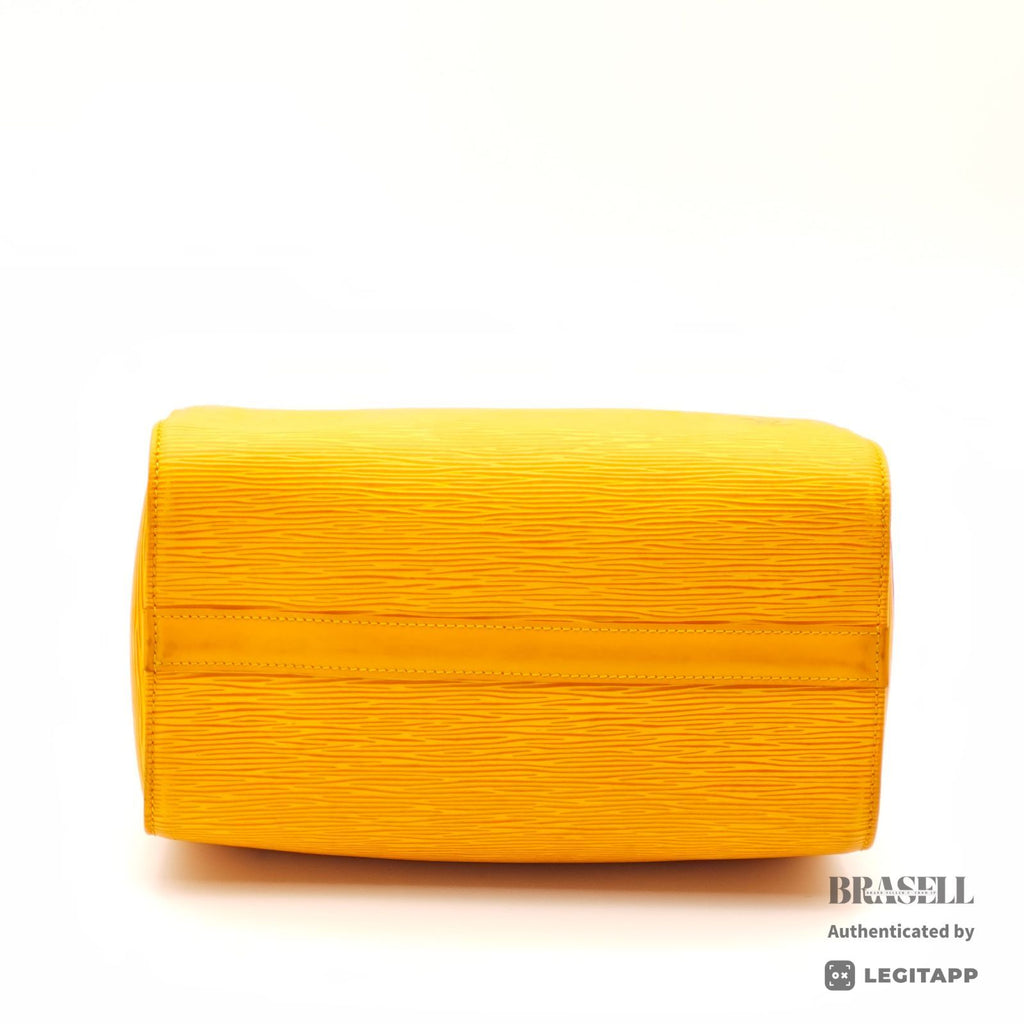 LOUIS VUITTON Epi Speedy 25 M43019 Hand Bag Tassili Yellow 【ImportFeeFREE】