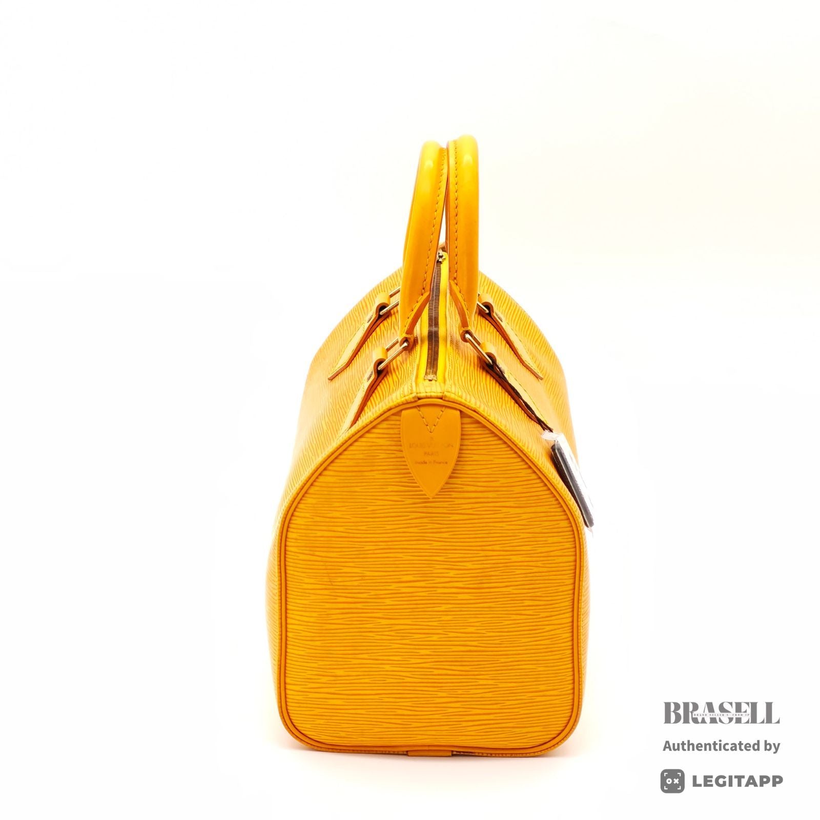 LOUIS VUITTON Epi Speedy 25 M43019 Hand Bag Tassili Yellow 【ImportFeeFREE】