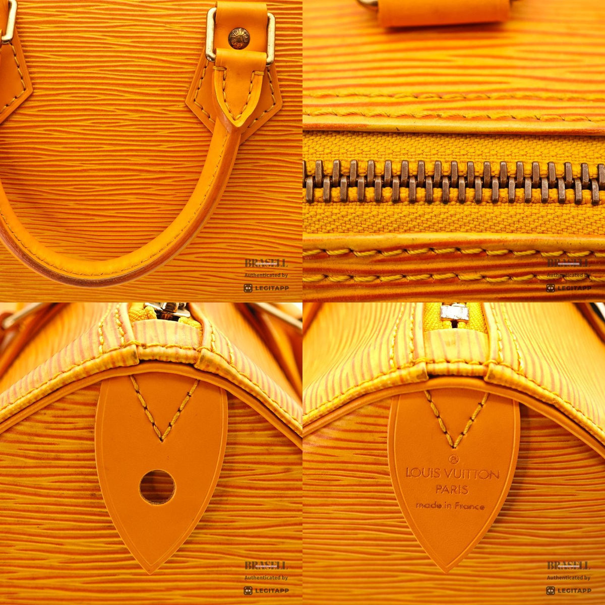 LOUIS VUITTON Epi Speedy 25 M43019 Hand Bag Tassili Yellow 【ImportFeeFREE】
