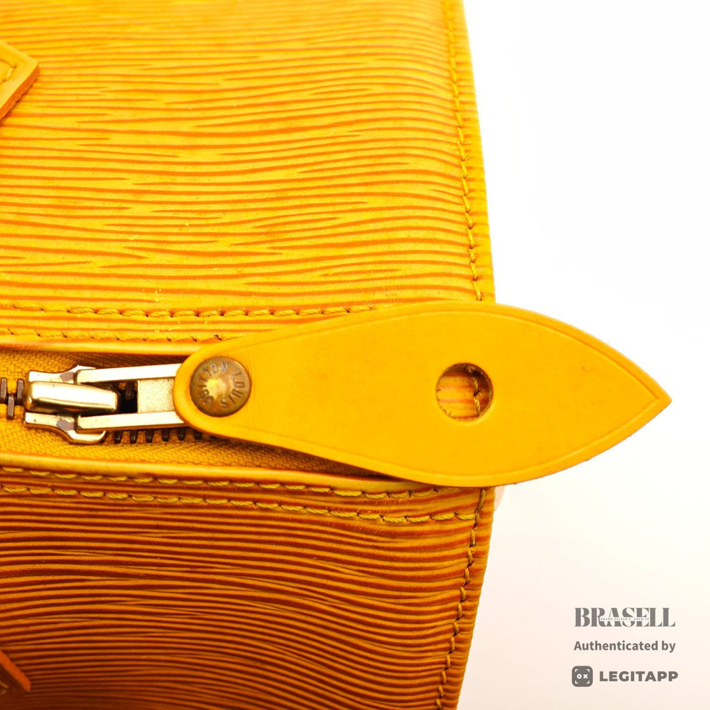 LOUIS VUITTON Epi Speedy 25 M43019 Hand Bag Tassili Yellow 【ImportFeeFREE】