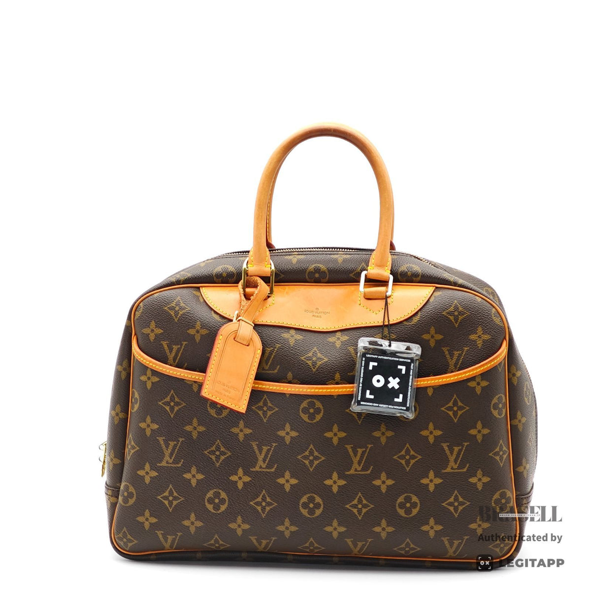 LOUIS VUITTON Monogram Deauville M47270 Handbag Brown Unisex【ImportFeeFREE】