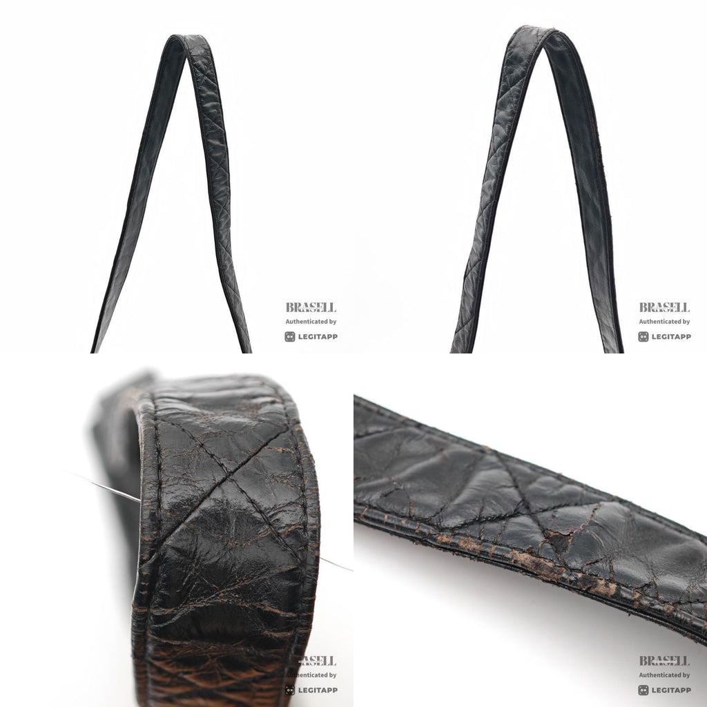 CHANEL Lambskin Coco Mark Shoulder Bag Black.Women's 【ImportFeeFREE】