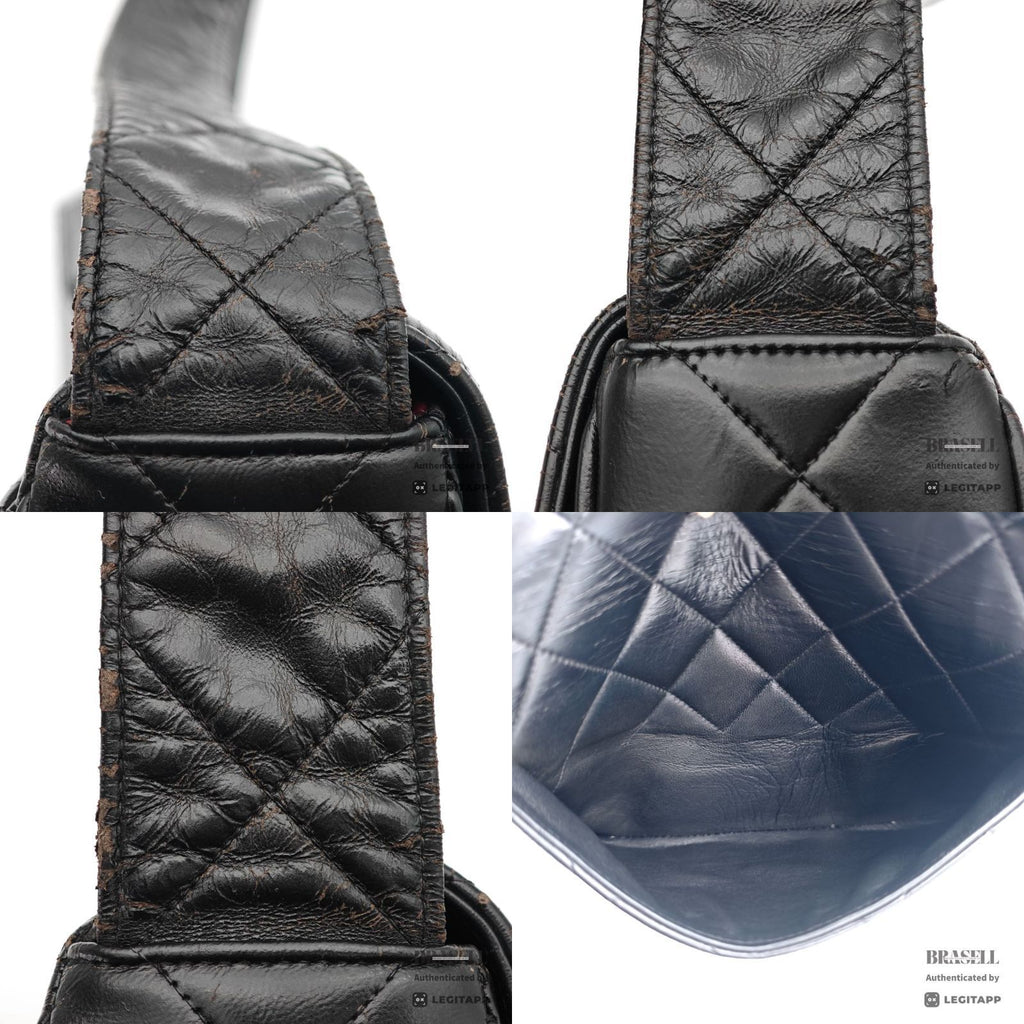 CHANEL Lambskin Coco Mark Shoulder Bag Black.Women's 【ImportFeeFREE】