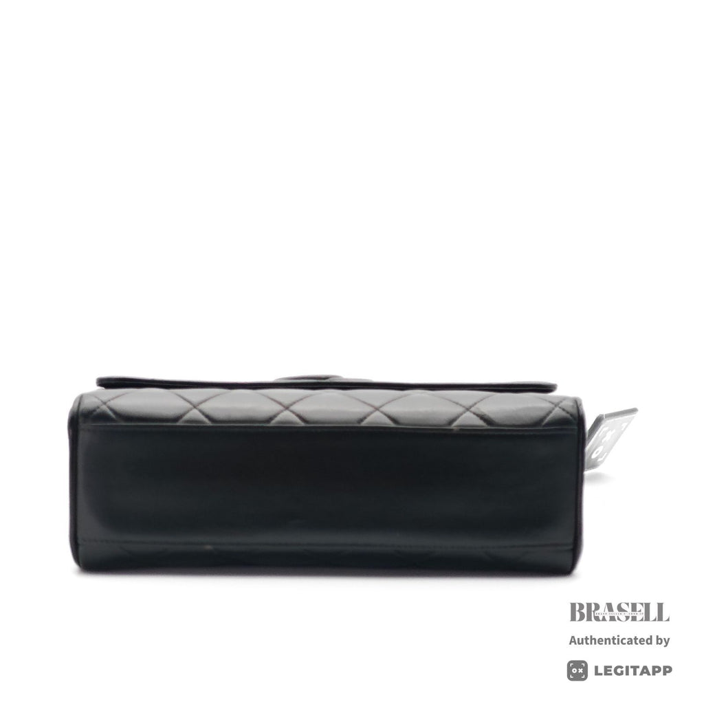 CHANEL Lambskin Coco Mark Shoulder Bag Black.Women's 【ImportFeeFREE】