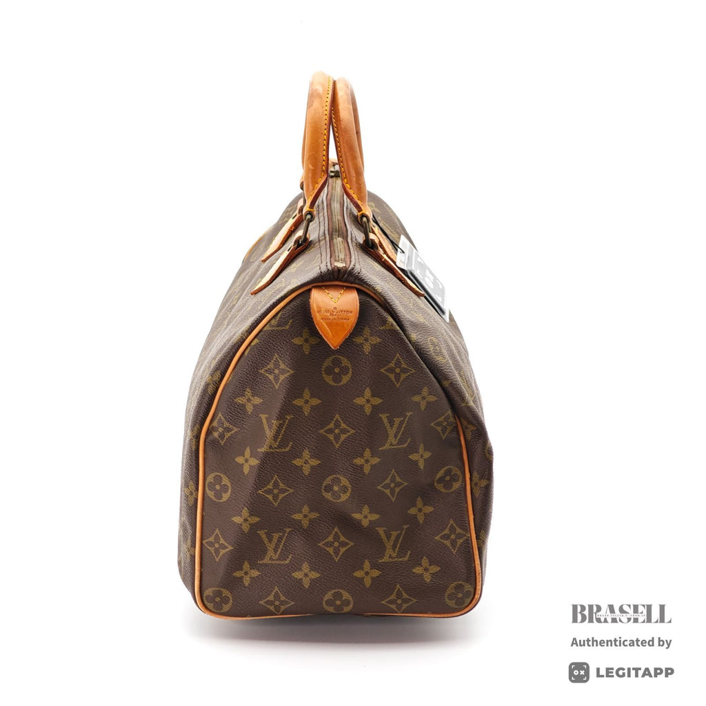 LOUIS VUITTON Speedy 35 Monogram Canvas Brown M41524 【ImportFeeFREE】