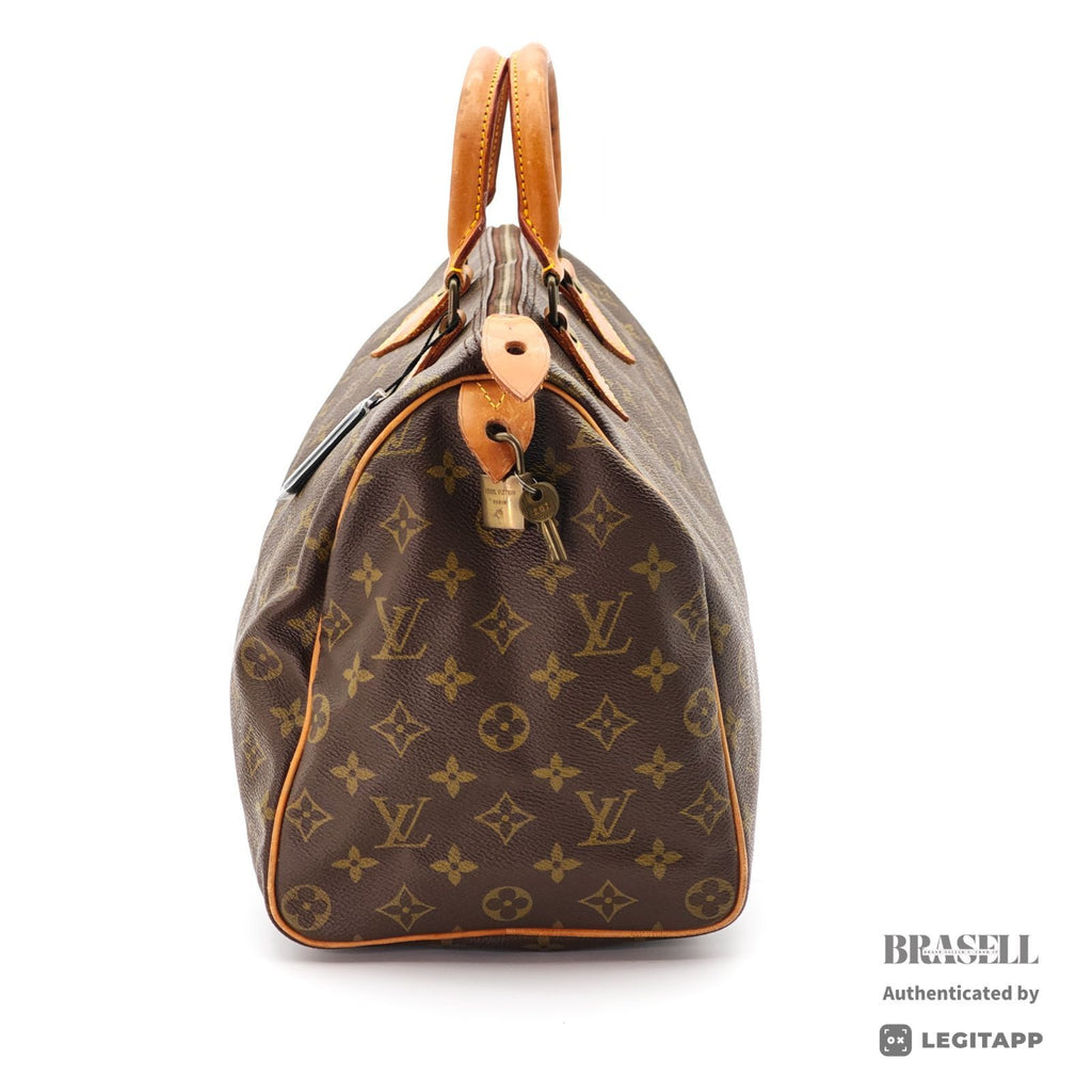 LOUIS VUITTON Speedy 35 Monogram Canvas Brown M41524 【ImportFeeFREE】