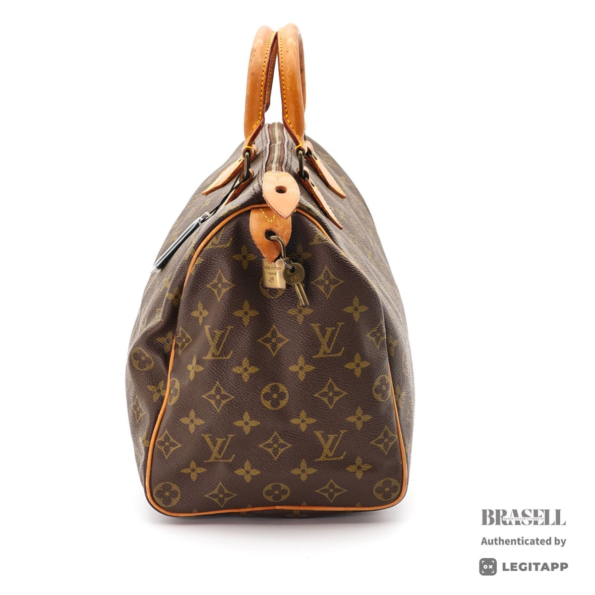 LOUIS VUITTON Speedy 35 Monogram Canvas Brown M41524 【ImportFeeFREE】