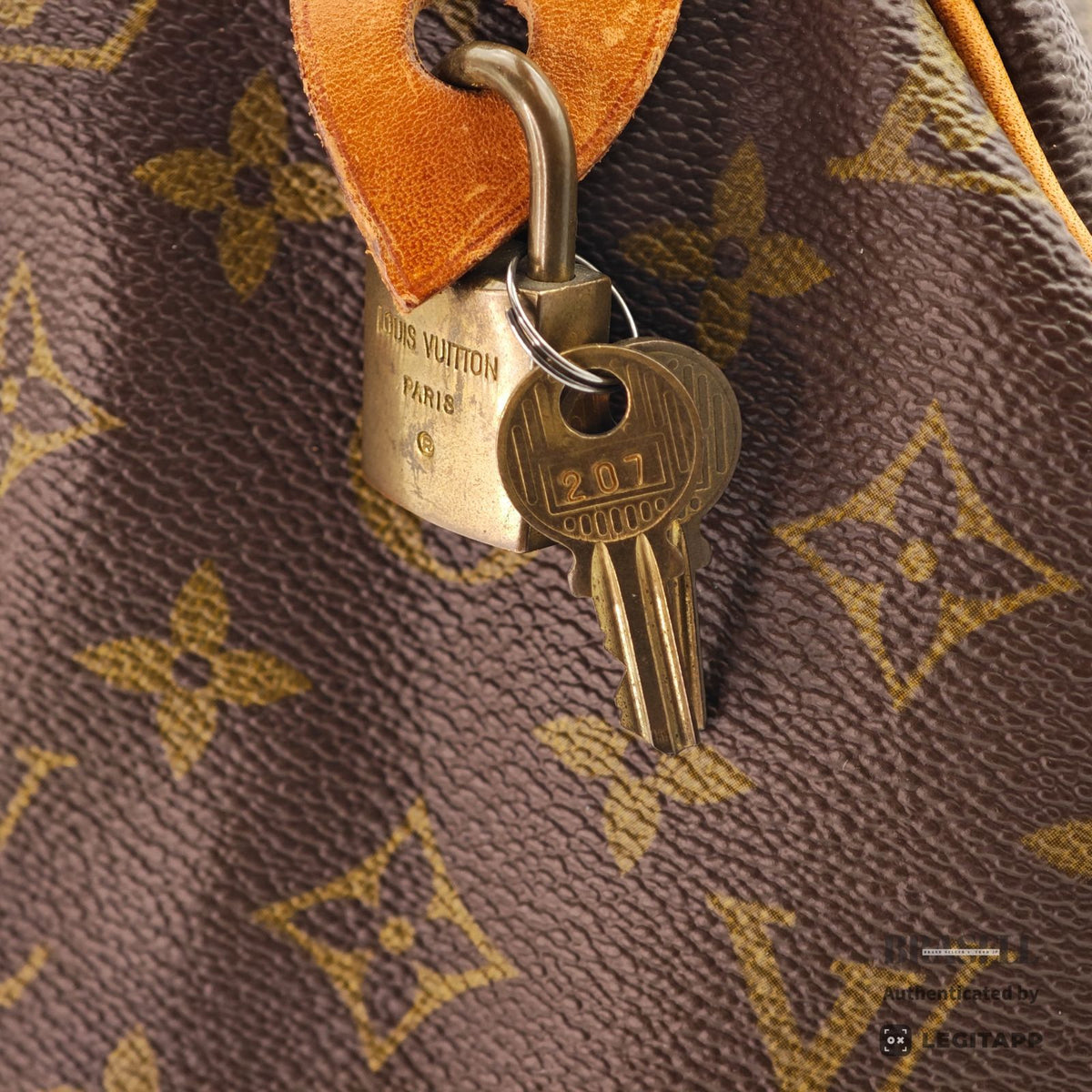 LOUIS VUITTON Speedy 35 Monogram Canvas Brown M41524 【ImportFeeFREE】