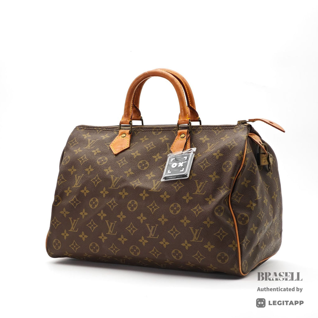 LOUIS VUITTON Speedy 35 Monogram Canvas Brown M41524 【ImportFeeFREE】