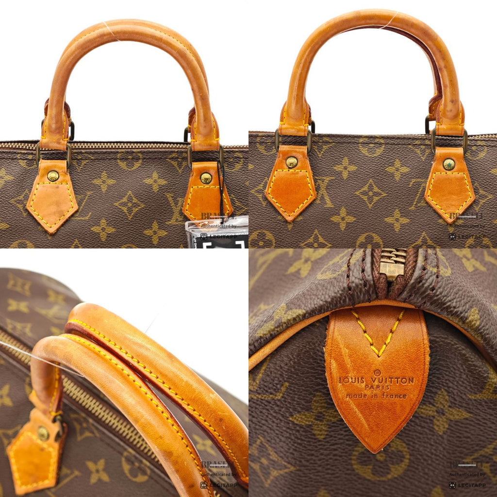 LOUIS VUITTON Speedy 35 Monogram Canvas Brown M41524 【ImportFeeFREE】