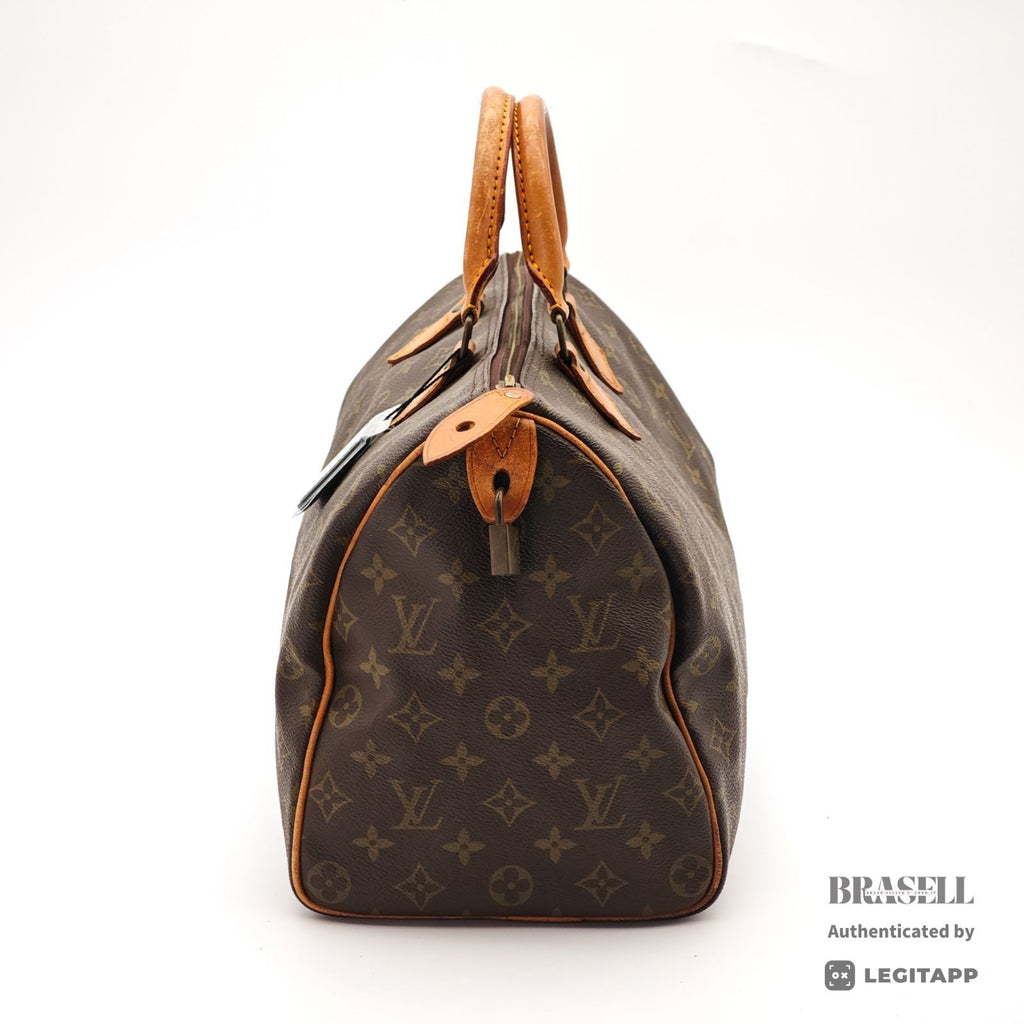 LOUIS VUITTON Speedy 35 Travel Hand Bag Monogram Canvas M41524 【ImportFeeFREE】