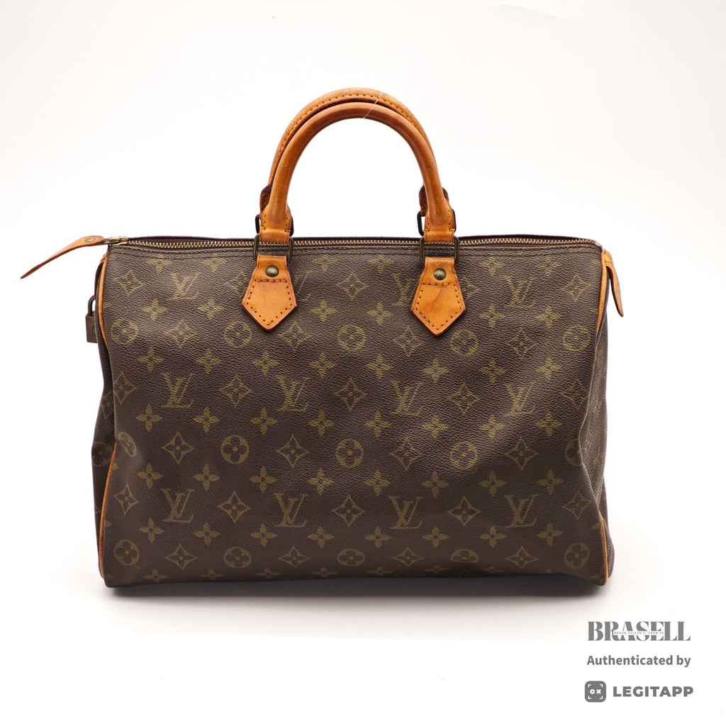 LOUIS VUITTON Speedy 35 Travel Hand Bag Monogram Canvas M41524 【ImportFeeFREE】