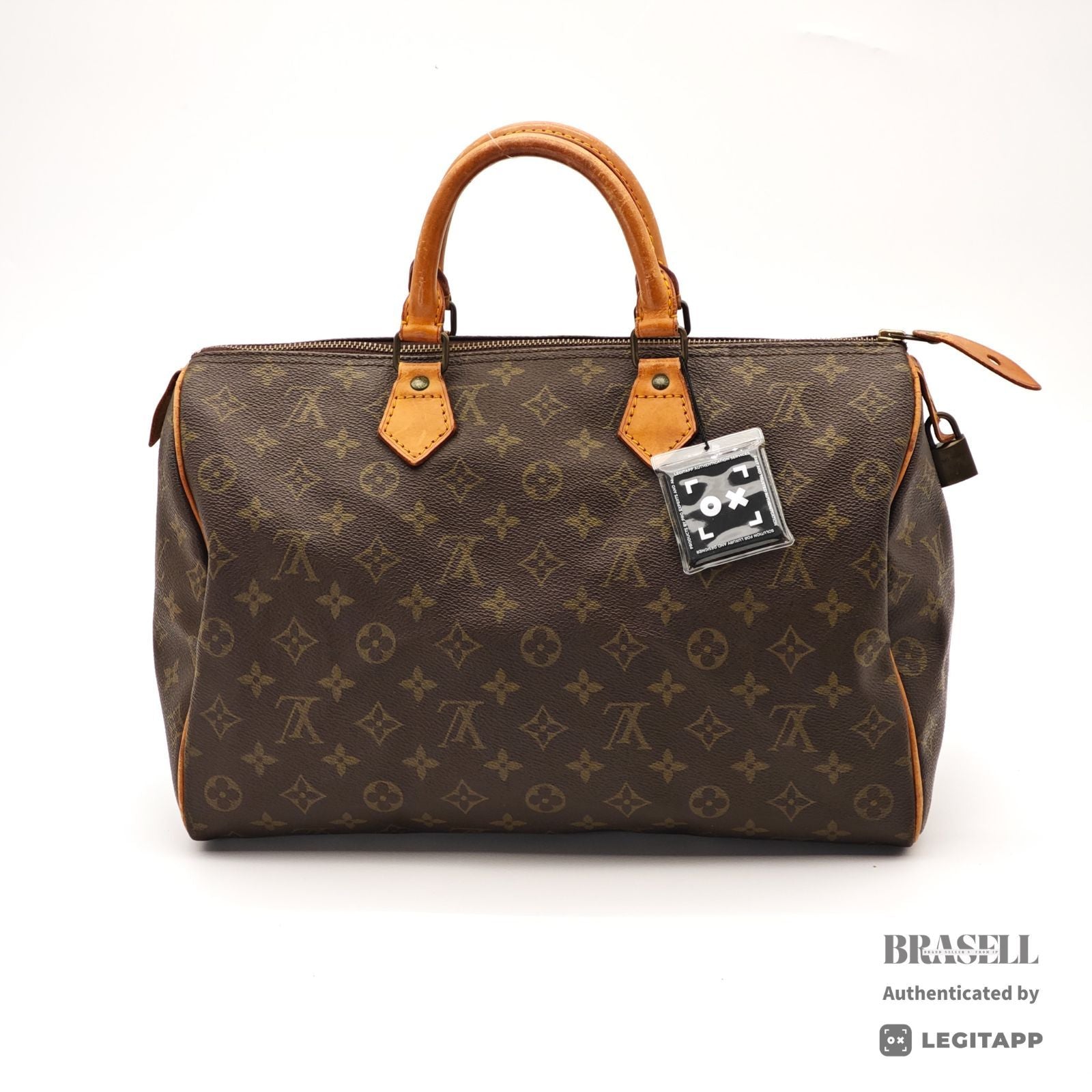 LOUIS VUITTON Speedy 35 Travel Hand Bag Monogram Canvas M41524 【ImportFeeFREE】