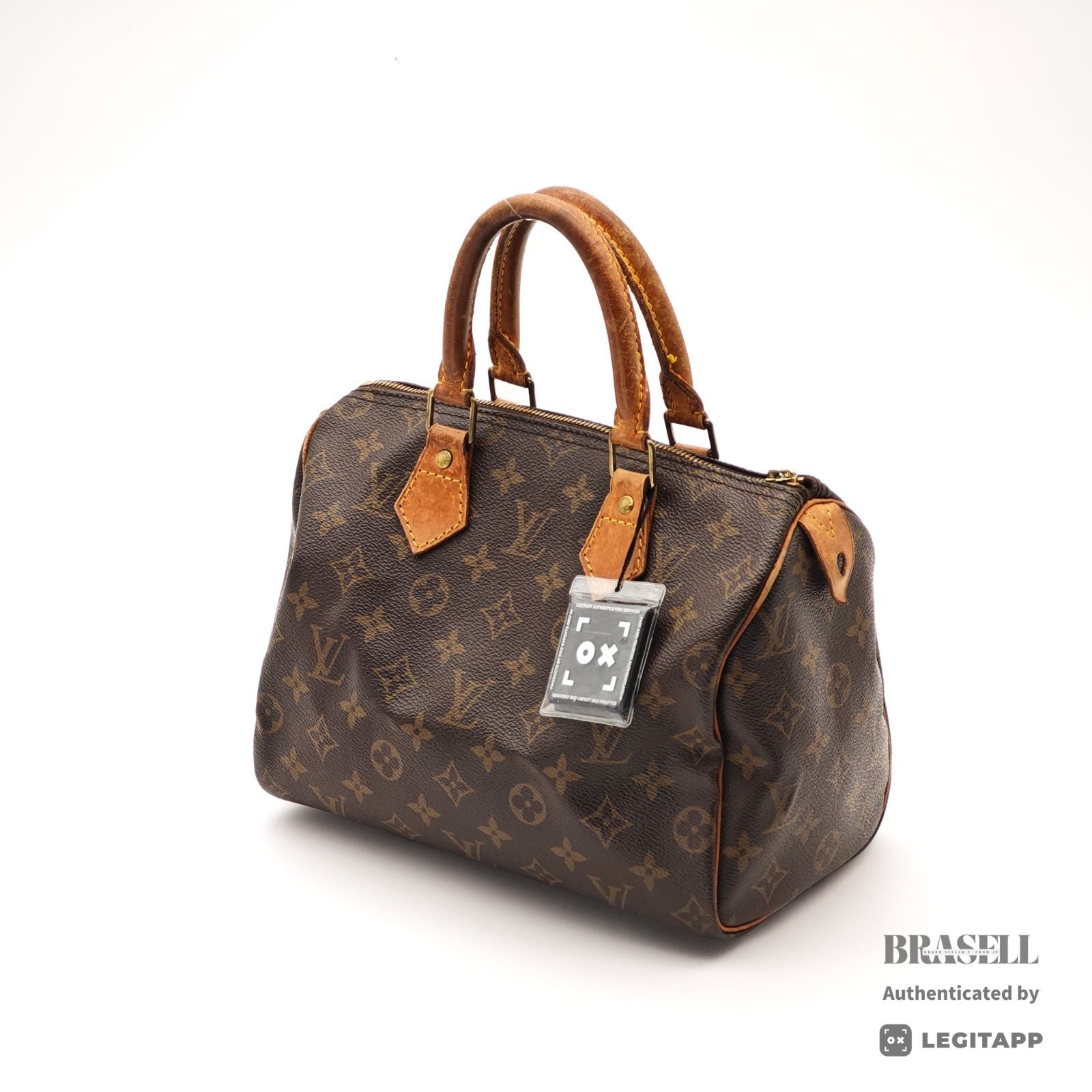 LOUIS VUITTON Speedy 25 Monogram Canvas Brown Hand Bag M41528 【ImportFeeFREE】