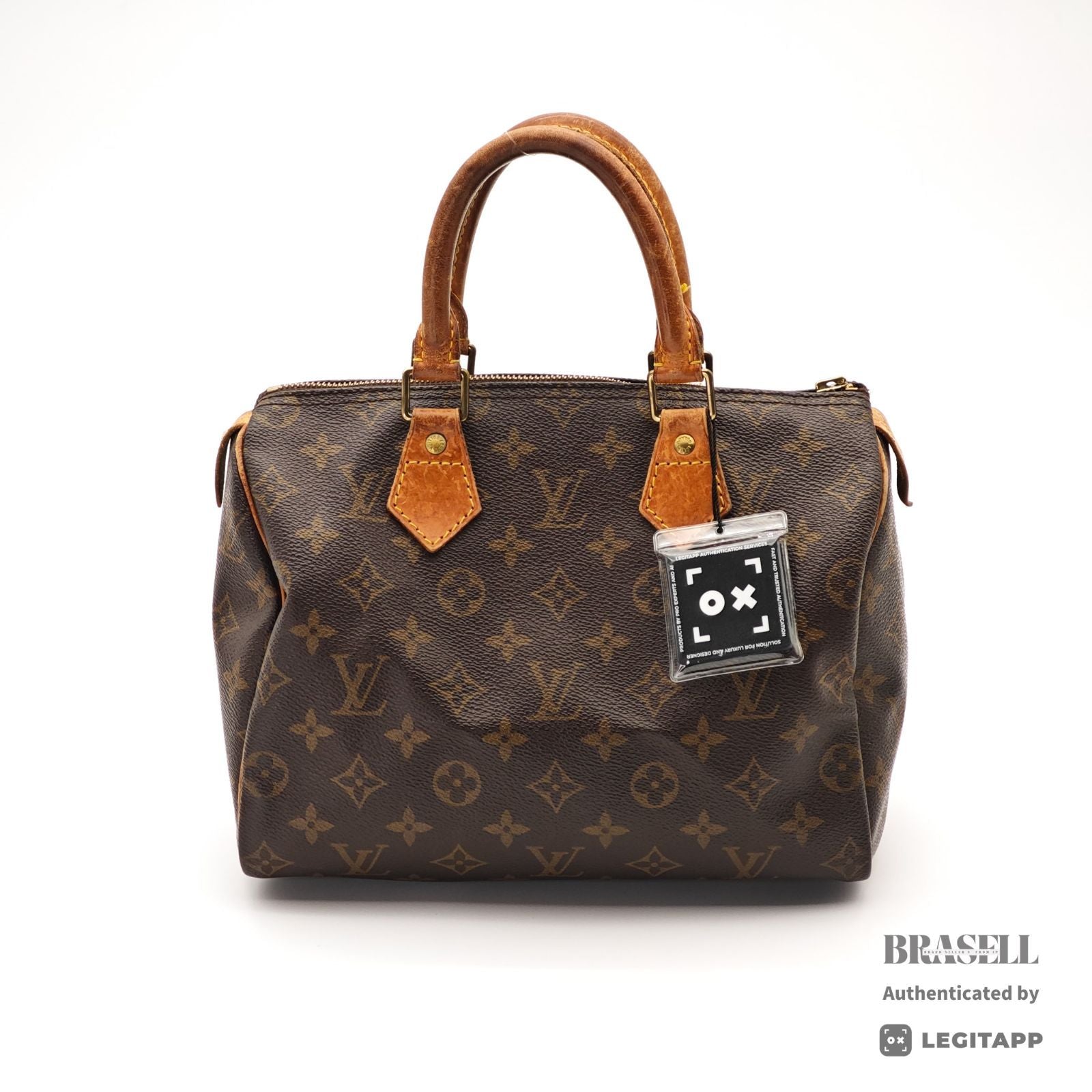 LOUIS VUITTON Speedy 25 Monogram Canvas Brown Hand Bag M41528 【ImportFeeFREE】