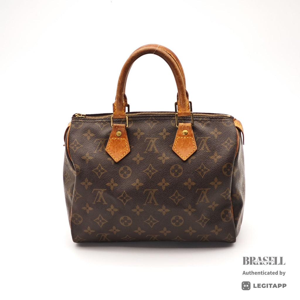 LOUIS VUITTON Speedy 25 Monogram Canvas Brown Hand Bag M41528 【ImportFeeFREE】
