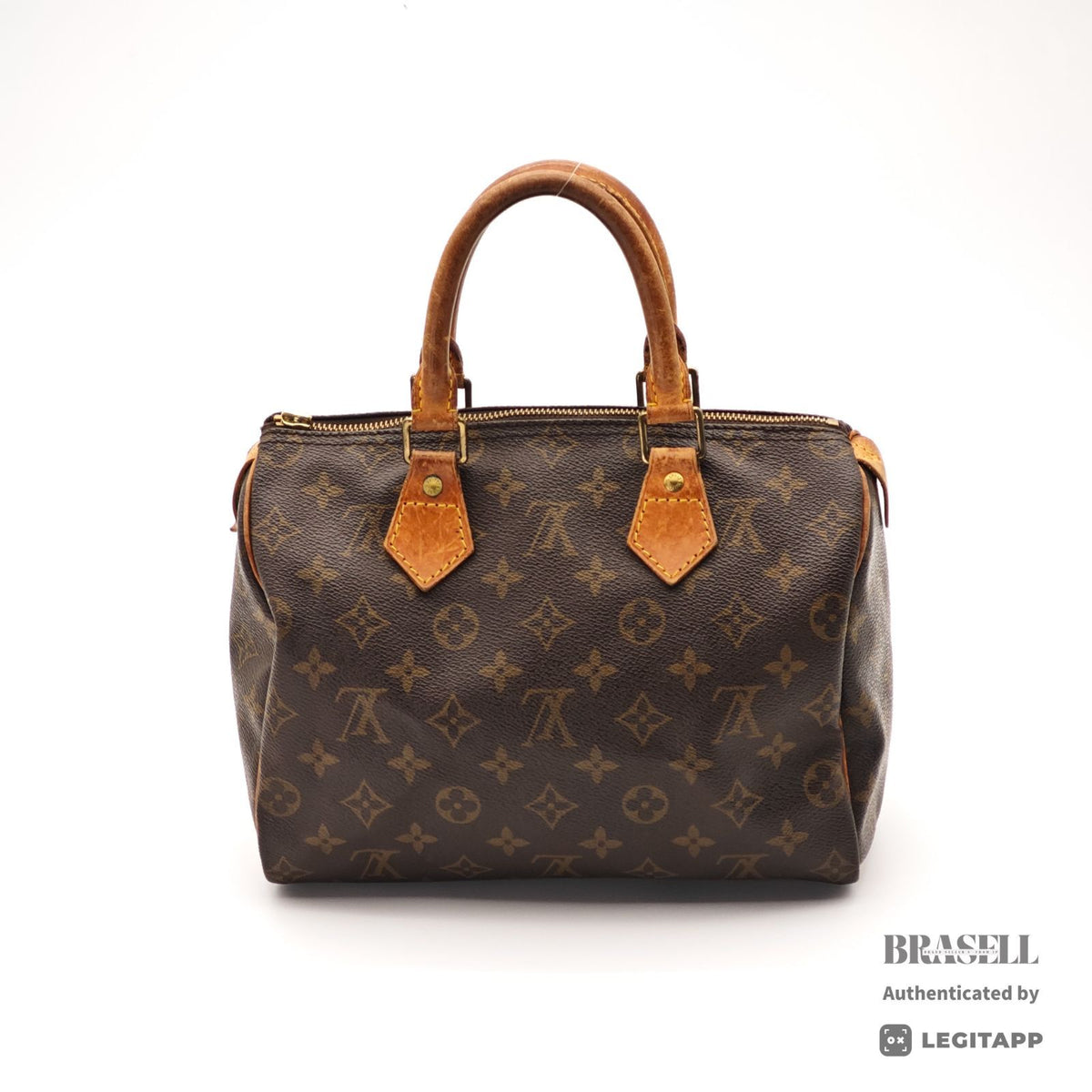 LOUIS VUITTON Speedy 25 Monogram Canvas Brown Hand Bag M41528 【ImportFeeFREE】