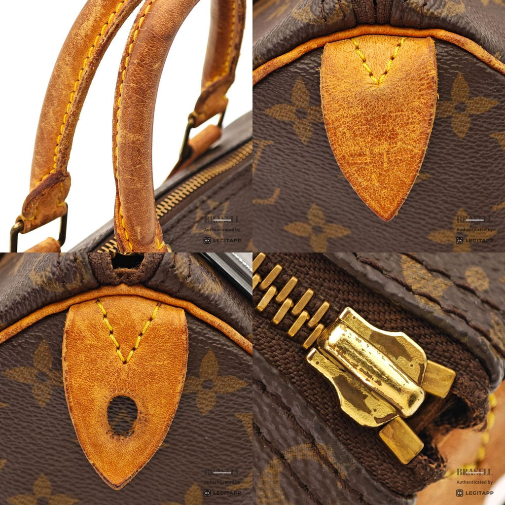 LOUIS VUITTON Speedy 25 Monogram Canvas Brown Hand Bag M41528 【ImportFeeFREE】