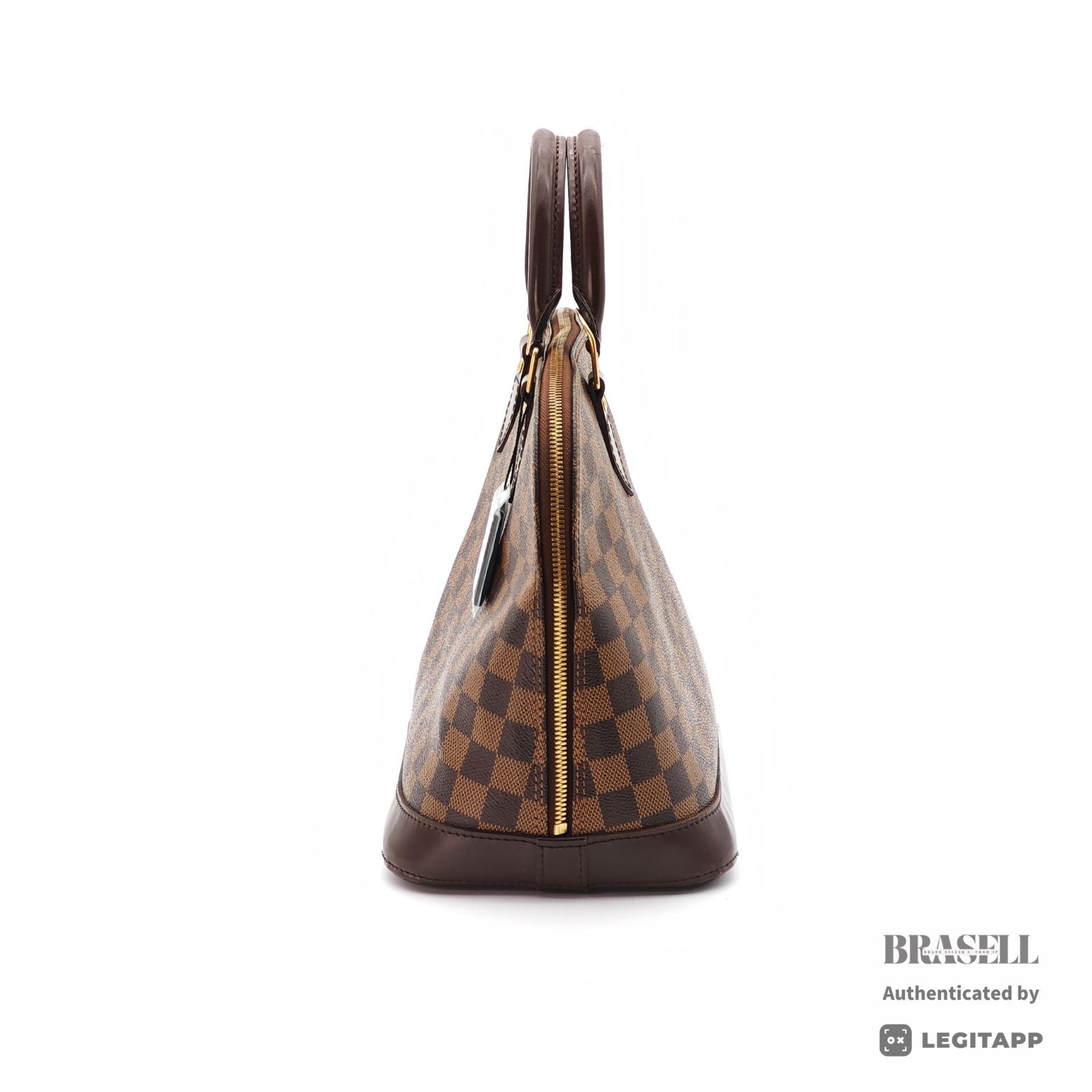 LOUIS VUITTON Damier Ebene Alma PM N51131 Handbag Brown Unisex【ImportFeeFREE】