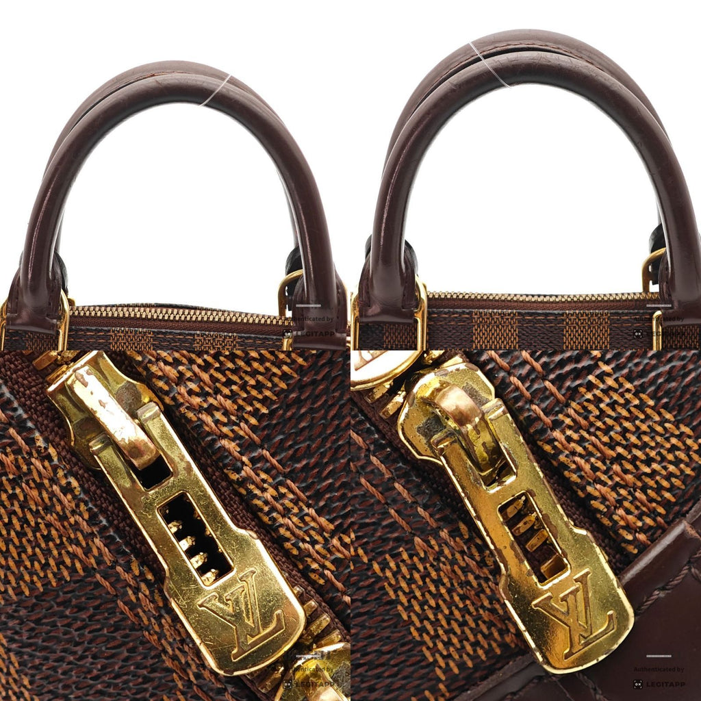 LOUIS VUITTON Damier Ebene Alma PM N51131 Handbag Brown Unisex【ImportFeeFREE】
