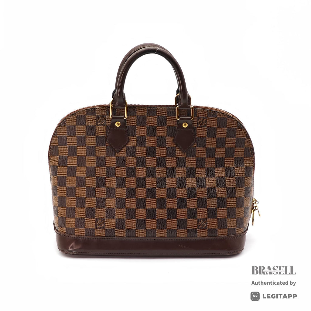 LOUIS VUITTON Damier Ebene Alma PM N51131 Handbag Brown Unisex【ImportFeeFREE】