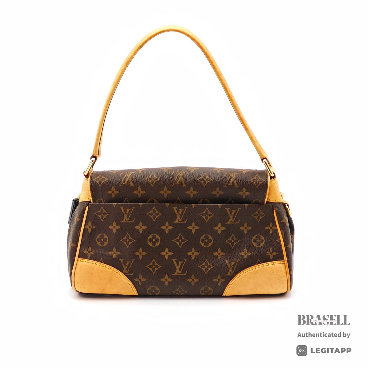 LOUIS VUITTON Monogram Beverly MM M40121 Flap Handbag Brown【ImportFeeFREE】