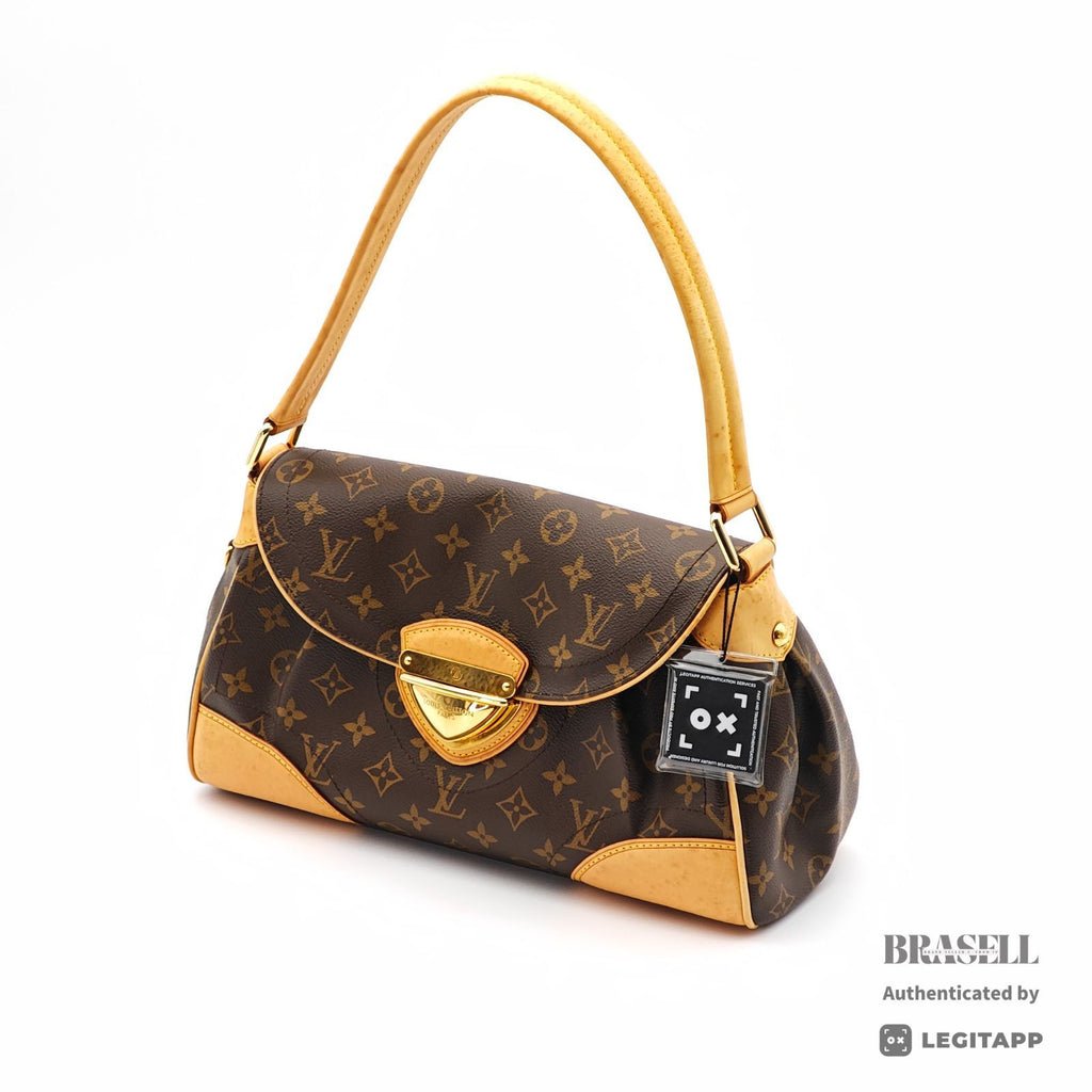 LOUIS VUITTON Monogram Beverly MM M40121 Flap Handbag Brown【ImportFeeFREE】